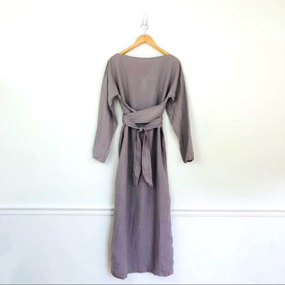 seaside tones linen dress